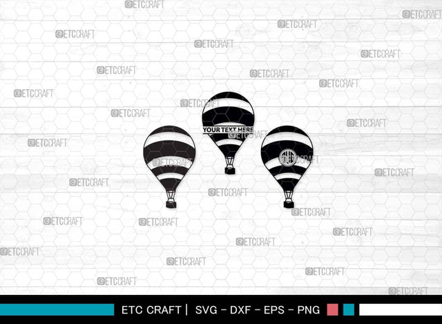Hot Air Balloon SVG, Air Balloon Silhouette, Hot Air Svg, Balloon Rides Svg, Air Balloon Bundle SVG ETC Craft 