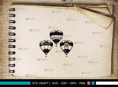 Hot Air Balloon SVG, Air Balloon Silhouette, Hot Air Svg, Balloon Rides Svg, Air Balloon Bundle SVG ETC Craft 