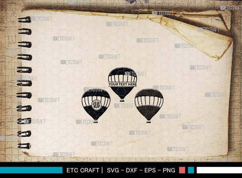 Hot Air Balloon SVG, Air Balloon Silhouette, Hot Air Svg, Balloon Rides Svg, Air Balloon Bundle SVG ETC Craft 