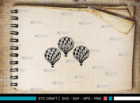 Hot Air Balloon SVG, Air Balloon Silhouette, Hot Air Svg, Balloon Rides Svg, Air Balloon Bundle SVG ETC Craft 