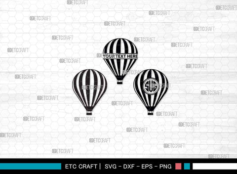Hot Air Balloon SVG, Air Balloon Silhouette, Hot Air Svg, Balloon Rides Svg, Air Balloon Bundle SVG ETC Craft 