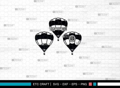 Hot Air Balloon SVG, Air Balloon Silhouette, Hot Air Svg, Balloon Rides Svg, Air Balloon Bundle SVG ETC Craft 