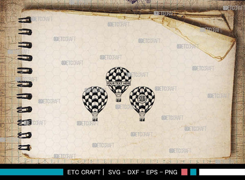Hot Air Balloon SVG, Air Balloon Silhouette, Hot Air Svg, Balloon Rides Svg, Air Balloon Bundle SVG ETC Craft 