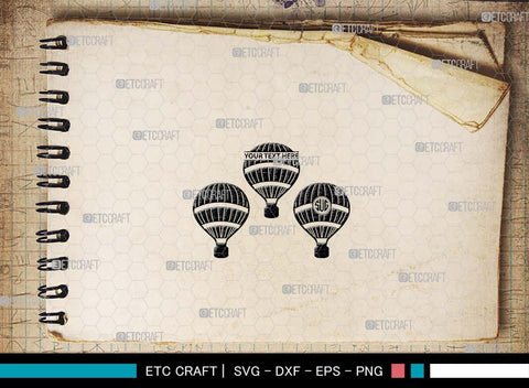 Hot Air Balloon SVG, Air Balloon Silhouette, Hot Air Svg, Balloon Rides Svg, Air Balloon Bundle SVG ETC Craft 