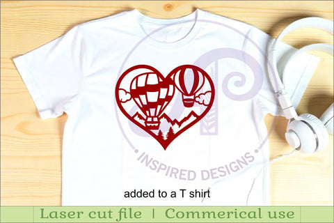 Hot air balloon wall sign, SVG file. vector sign SVG APInspireddesigns 