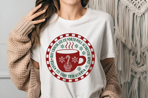 Hot chocolate co north pole authentic since 1867 warm up here. open all winter SVG Angelina750 