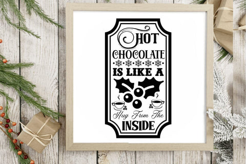 Hot chocolate is like a hug from the inside SVG Angelina750 