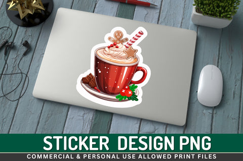 Hot chocolate Sticker Design Sublimation Regulrcrative 