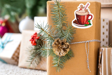 Hot chocolate Sticker Design Sublimation Regulrcrative 