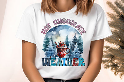 Hot chocolate weather PNG Design Sublimation Designangry 