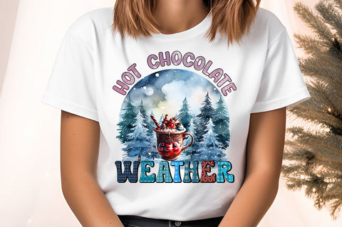 Hot chocolate weather PNG Design Sublimation Designangry 