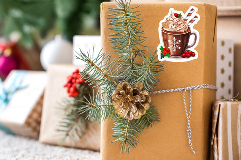 Hot chocolate whipped Sticker Design Sublimation Regulrcrative 