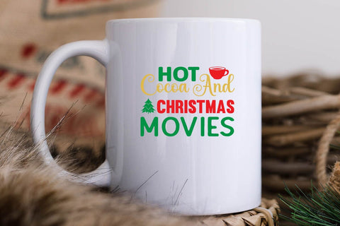 hot cocoa and christmas movies SVG Angelina750 