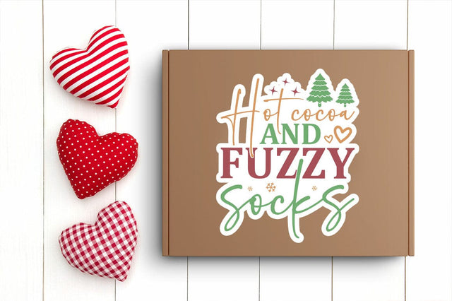 Hot cocoa and fuzzy socks Png Sticker Design SVG Designangry 