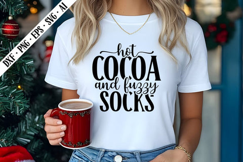 Hot Cocoa and Fuzzy Socks Svg, Christmas Svg Designs SVG shah alam 