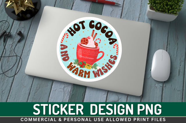 Hot cocoa and Sticker Design Sublimation Regulrcrative 