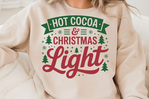 Hot Cocoa & Christmas Light SVG Angelina750 