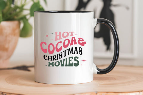 hot cocoa & christmas movies SVG Angelina750 