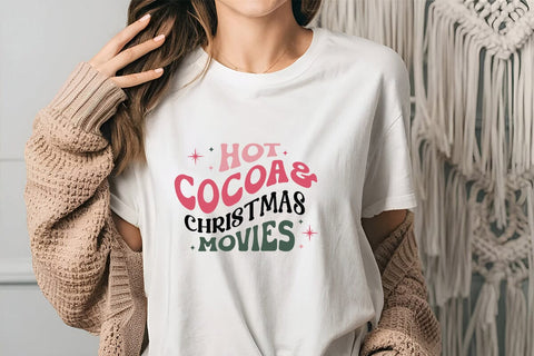 hot cocoa & christmas movies SVG Angelina750 