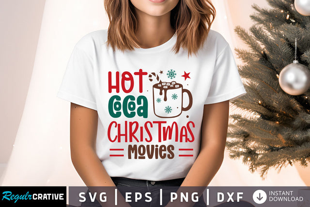 Hot cocoa christmas movies Svg Design SVG Regulrcrative 