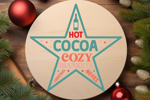 Hot cocoa cozy blankets christmas movies SVG Angelina750 