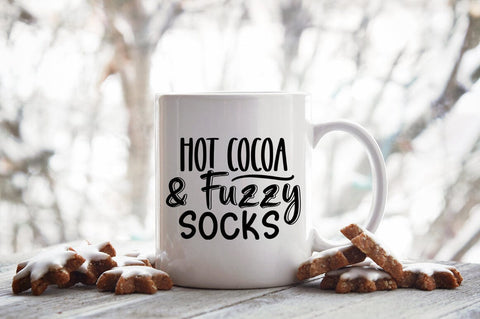 Hot cocoa & fuzzy socks SVG Design SVG Designangry 