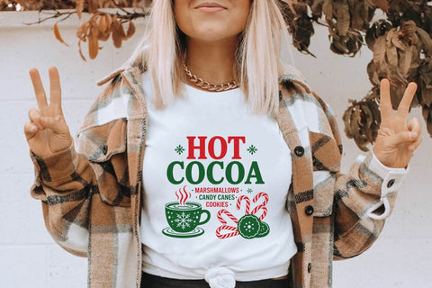 Hot Cocoa Marshmallows Candy Canes Cookies SVG Angelina750 
