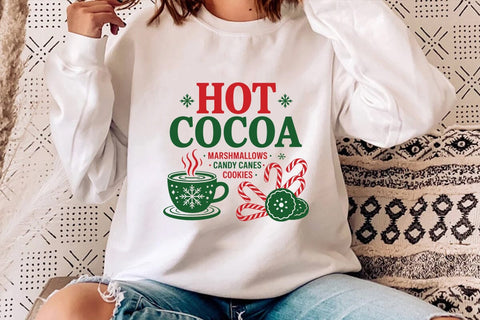 Hot Cocoa Marshmallows Candy Canes Cookies SVG Angelina750 
