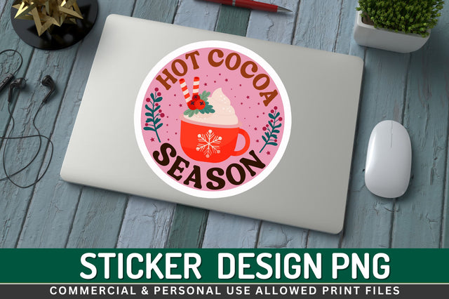 Hot cocoa season Sticker Design Sublimation Regulrcrative 