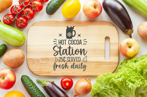 Hot cocoa station 25c served SVG Design SVG Regulrcrative 