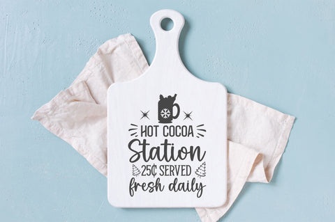 Hot cocoa station 25c served SVG Design SVG Regulrcrative 