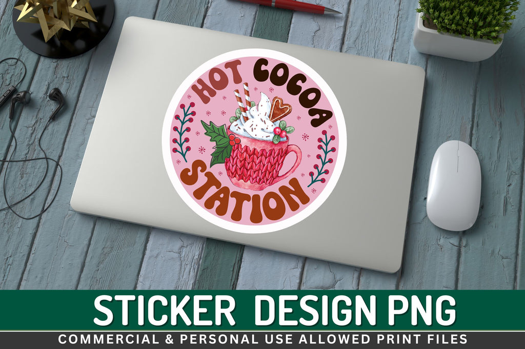 Hot cocoa station Sticker Design - So Fontsy