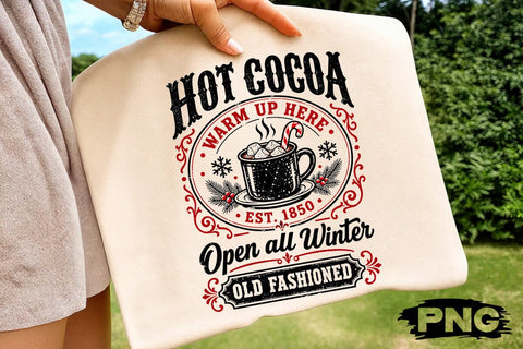 Hot Cocoa Warm Up Here Christmas PNG SVG DesignDestine 
