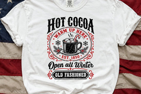 Hot Cocoa Warm Up Here Christmas PNG SVG DesignDestine 