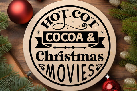 Hot Cot Cocoa & Christmas Movies SVG Angelina750 