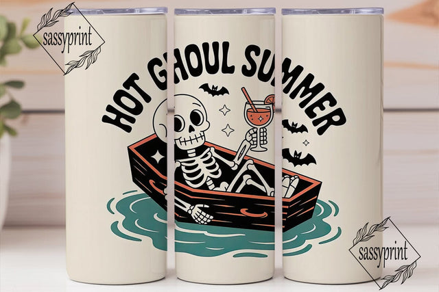 Hot Ghoul Summer 20oz Tumbler Wrap Sublimation sassyprint 