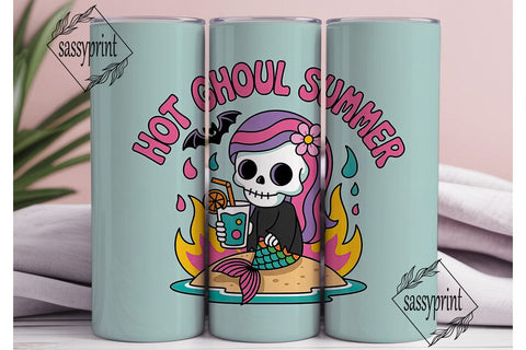 Hot Ghoul Summer 20oz Tumbler Wrap Sublimation sassyprint 