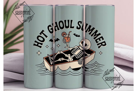 Hot Ghoul Summer 20oz Tumbler Wrap Sublimation sassyprint 