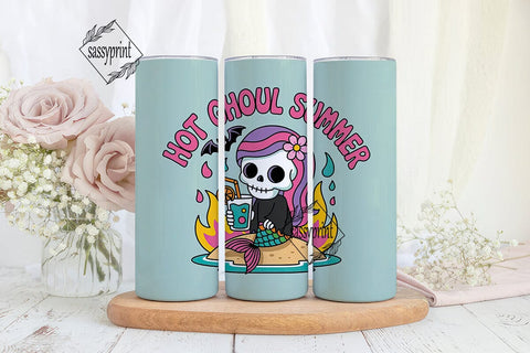 Hot Ghoul Summer 20oz Tumbler Wrap Sublimation sassyprint 