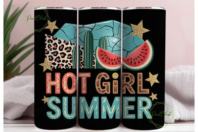Hot Girl Summer 20oz Tumbler Wrap Sublimation PixelChick 