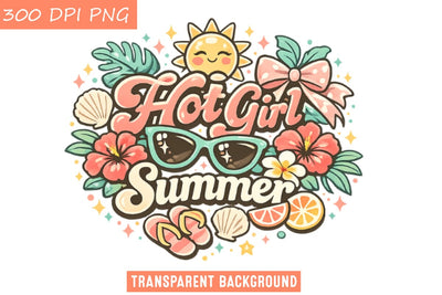 Hot Girl Summer Sublimation Design,Hot Girl Summer Shirt Design Sublimation BlackCatsMedia 