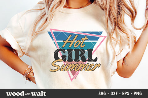 Hot Girl Summer SVG PNG | Retro Summer Cut File SVG Wood And Walt 