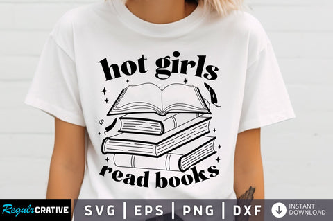 Hot girls read books svg Design SVG Regulrcrative 