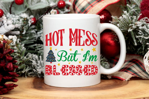 Hot mess but i'm blessed SVG Design SVG Regulrcrative 