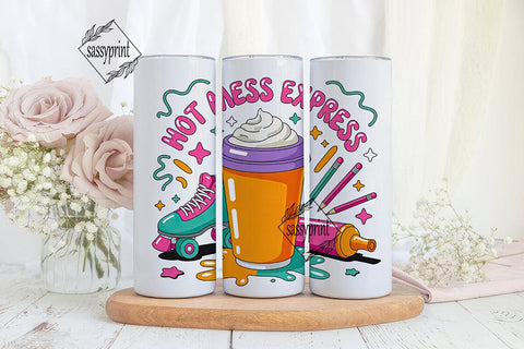 Hot Mess Express 20oz Tumbler Wrap Sublimation sassyprint 