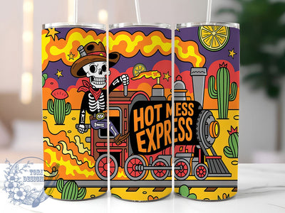 Hot Mess Express Funny Tumbler, Messy Life Tumbler, Funny Tumbler Wrap, Express Tumbler Design, Sassy Tumbler PNG, Quirky Tumbler Wrap, Hot Mess Express Design Sublimation ToriDesigns 