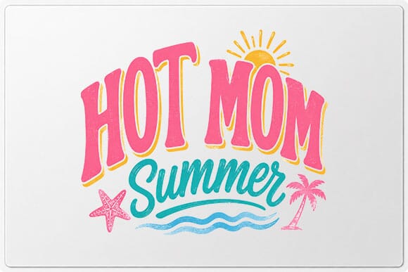 Hot Mom Summer PNG Retro Summer Quote Digital Download SVG BillahCrafts 