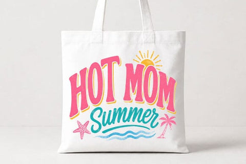 Hot Mom Summer PNG Retro Summer Quote Digital Download SVG BillahCrafts 