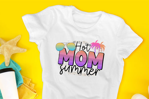 Hot Mom Summer Sublimation Design Sublimation CraftLabSVG 