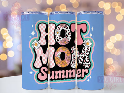 Hot Mom Summer Vibes 20oz Tumbler, Salty Summer Wrap, Summer Mom PNG, 20oz Skinny Tumbler, Vibrant Mom Sublimation, Beach Mom Design, Sassy Summer Quote, Colorful Vacation Art Sublimation SvggirlplusArt 